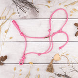 Knotenhalfter "Safety" - pink- VB Knoten und Seil