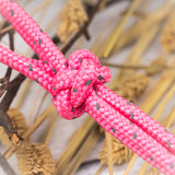 Knotenhalfter "Safety" - pink Knoten und Seil