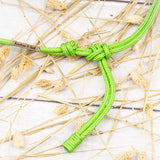 Knotenhalfter "Safety" - grün Knoten und Seil