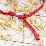 Knotenhalfter "Lead me" - Rot - Pony Knoten und Seil